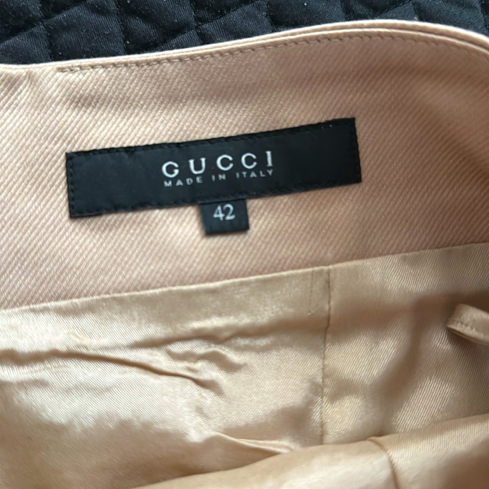 Gucci Elegant tan Pencil Skirt, size 42 - Picture 5 of 10